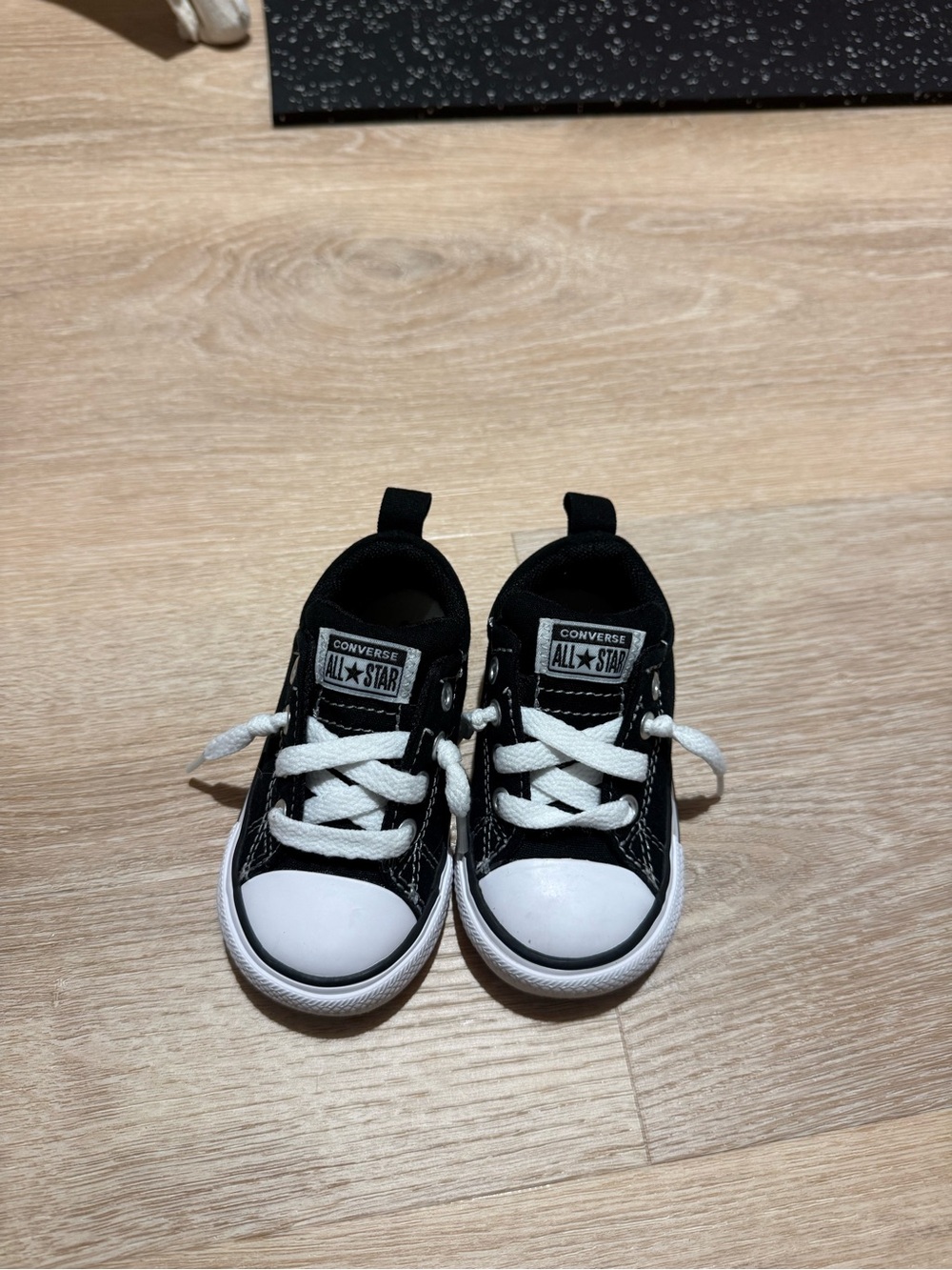 Converse Black & White Toddler All Star Low Top Sneakers
